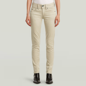 Midge Slim Straight Chino - Beige - Women, Pants, G-Star RAW catalog