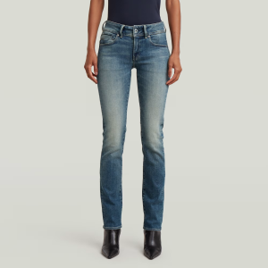 Midge Slim Straight Jeans - Dark blue - Women, Jeans, G-Star RAW catalog