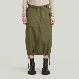 Midi Parachute Skirt - Green - Women, Skirts, G-Star RAW catalog