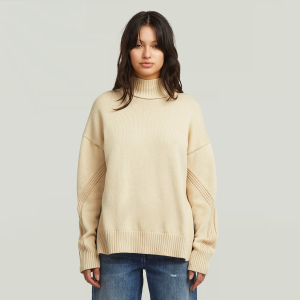 Milano High Neck Knit - White - Women, Knitwear, G-Star RAW catalog