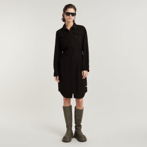 Military Shirt Dress - Black - Women, Dresses, G-Star RAW catalog