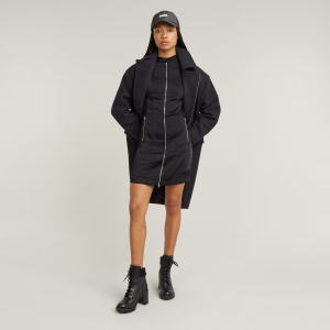 Moto Fitted Dress - Black - Women, Dresses, G-Star RAW catalog