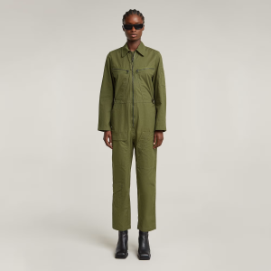 Multi Zip Winter Jumpsuit - Green - Women, Jumpsuits-Overalls, G-Star RAW catalog