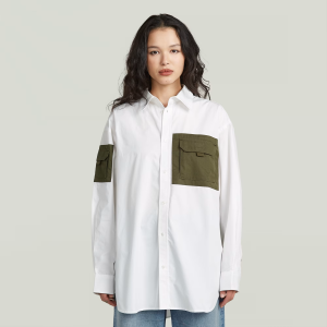 Multipocket Long Sleeve Shirt - White - Women, Shirts, G-Star RAW catalog