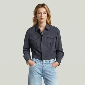 Officer Short Jacket - Grey - Women, Jackets and Blazers, G-Star RAW catalog