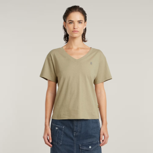 Open V Relaxed Top - Beige - Women, T-Shirts, G-Star RAW catalog
