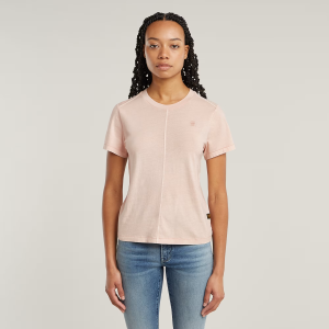 Overdyed Front Seam T-Shirt - Pink - Women, T-Shirts, G-Star RAW catalog