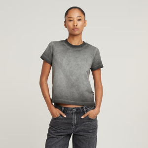 Overdyed Micro Boxy Top - Black - Women, T-Shirts, G-Star RAW catalog