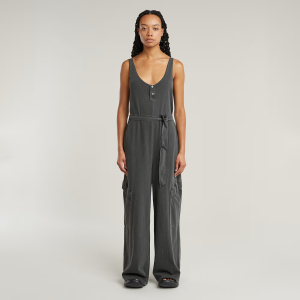 Overdyed Utility Loose Jumpsuit - Black - Women, Jumpsuits-Overalls, G-Star RAW catalog