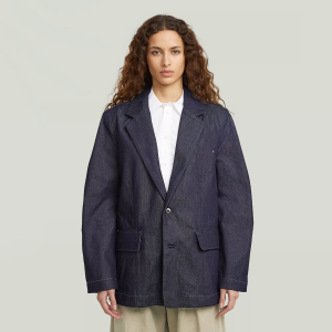 Oversized Blazer - Dark blue - Women, Jackets and Blazers, G-Star RAW catalog