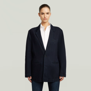 Oversized Denim Blazer - worn in arctic blue - Women, Jackets and Blazers, G-Star RAW catalog