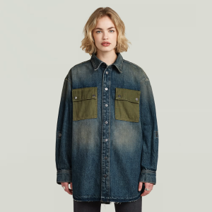 Panel Overshirt - Multi color - Women, overshirts, G-Star RAW catalog