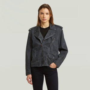 Perfecto Jacket - rinsed ink blue coated - Women, Jackets and Blazers, G-Star RAW catalog