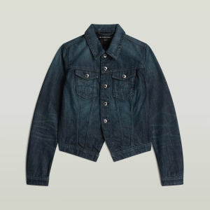 Pitched Hem Slim Jacket - Dark blue - Women, Jackets and Blazers, G-Star RAW catalog
