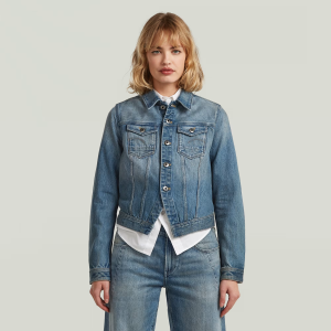 Pitched Hem Slim Jacket - Light blue - Women, Jackets and Blazers, G-Star RAW catalog