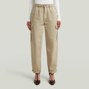 Pleated Tapered Cargo Chino - Beige - Women, Pants, G-Star RAW catalog