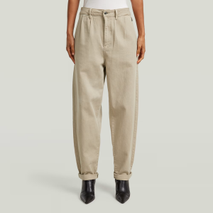 Pleated Tapered Chino - Beige - Women, Pants, G-Star RAW catalog