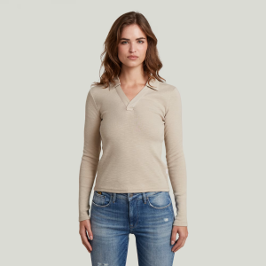 Polo Top Slim - Beige - Women, T-Shirts, G-Star RAW catalog