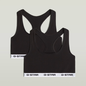Racerback Bralette 2-Pack - Black - Women, Underwear, G-Star RAW catalog