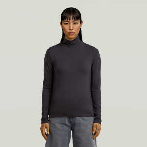 Regular Mock T-Shirt - Black - Women, T-Shirts, G-Star RAW catalog