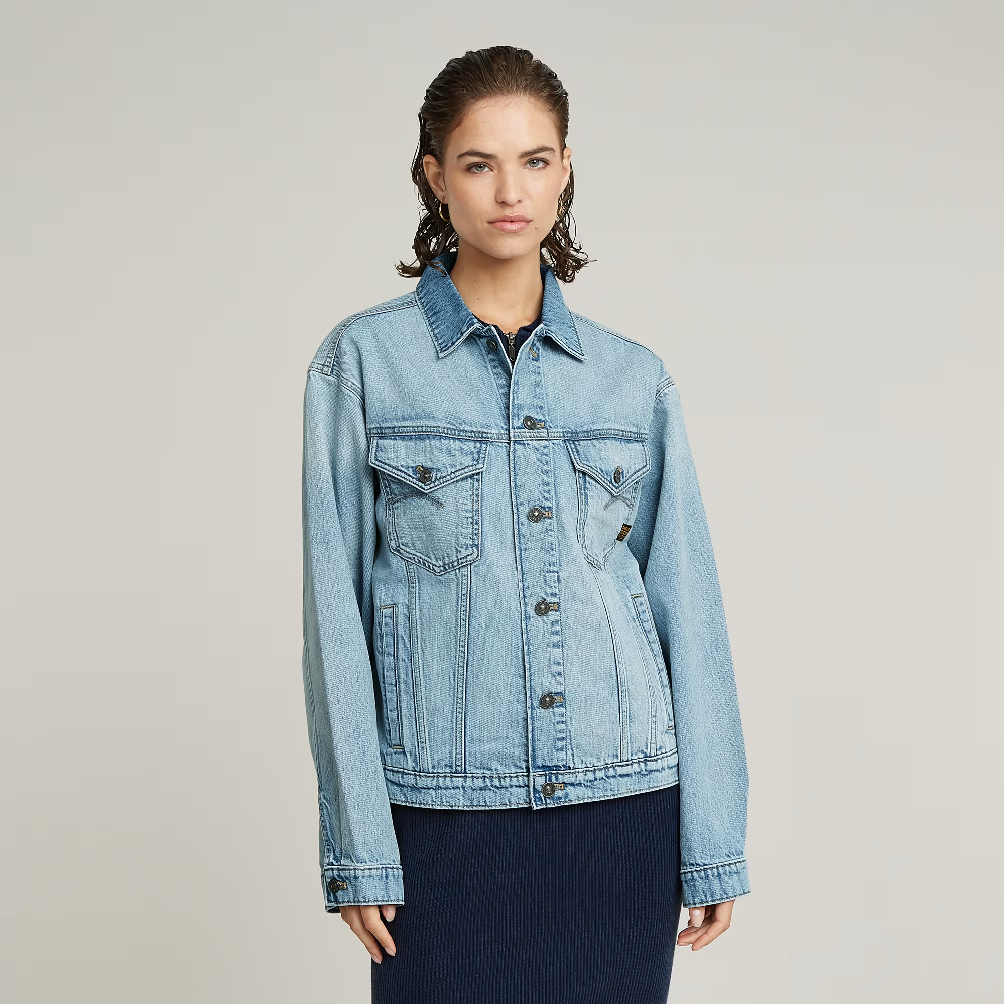 Relaxed Denim Jacket - Light blue - Women, Jackets and Blazers, G-Star RAW catalog