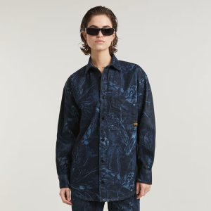 Relaxed Overshirt - Medium blue - Women, Jackets and Blazers, G-Star RAW catalog