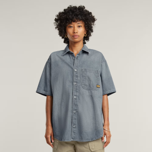 Relaxed Shirt - Medium blue - Women, Shirts, G-Star RAW catalog