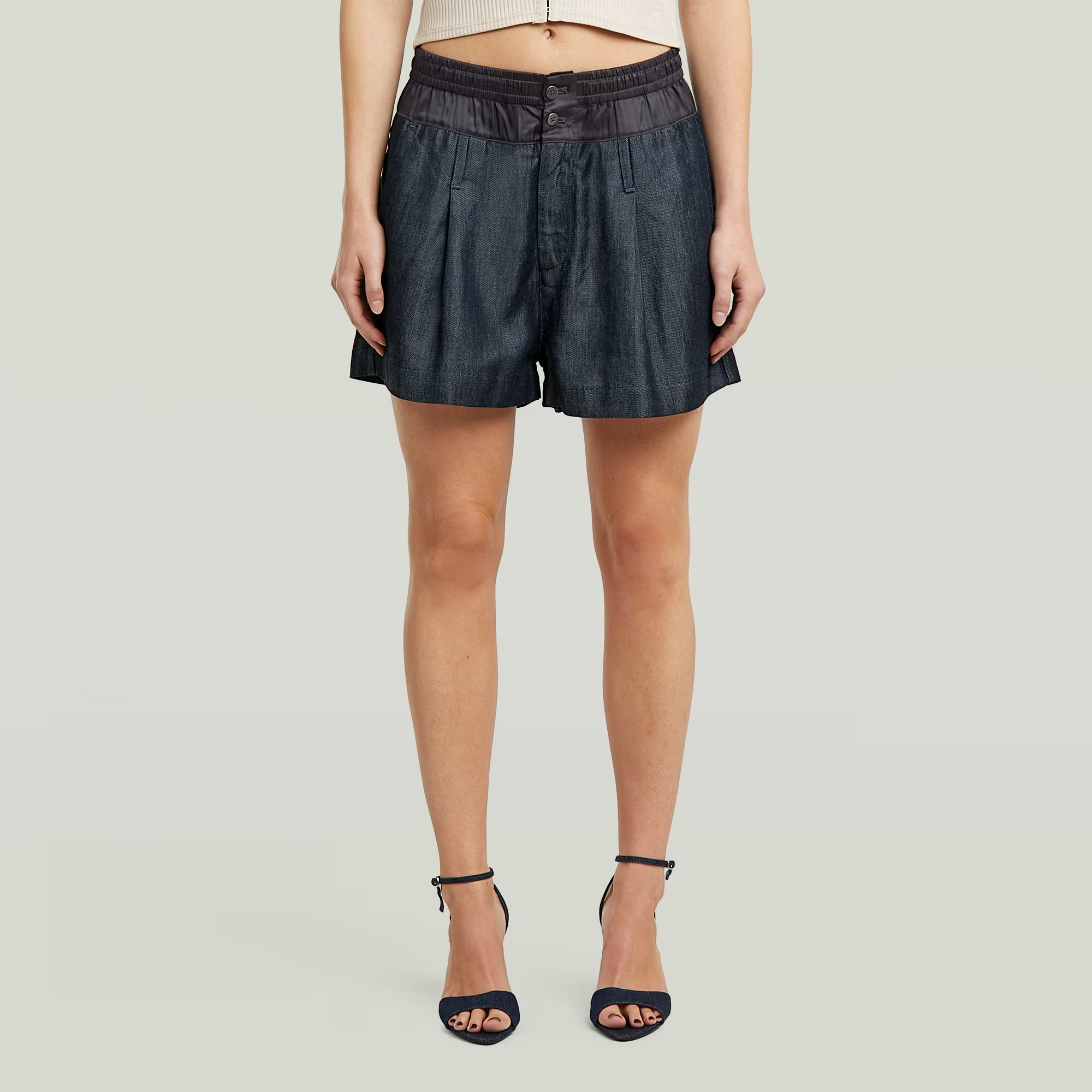 Relaxed Shorts - Dark blue - Women, Shorts, G-Star RAW catalog