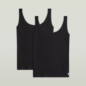 Rib Vest 2-Pack - Black - Women, T-Shirts, G-Star RAW catalog