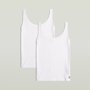 Rib Vest 2-Pack - White - Women, Underwear, G-Star RAW catalog