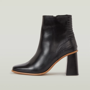 Ringer Mid Leather Boots - Black - Women, Shoes, G-Star RAW catalog