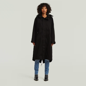 Rovic Hooded Loose Parka - Black - Women, Jackets and Blazers, G-Star RAW catalog