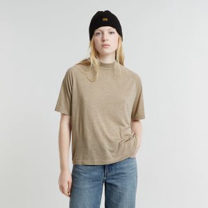 Saddle Sleeve Boxy Top - Beige - Women, T-Shirts, G-Star RAW catalog