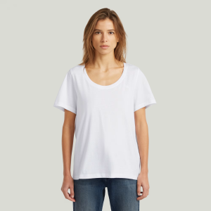 Scoop Neck T-Shirt - White - Women, T-Shirts, G-Star RAW catalog