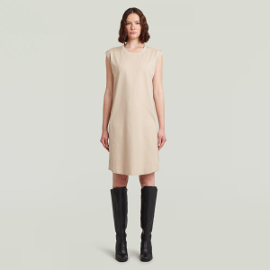 Seam Detail Loose Dress - Beige - Women, Dresses, G-Star RAW catalog