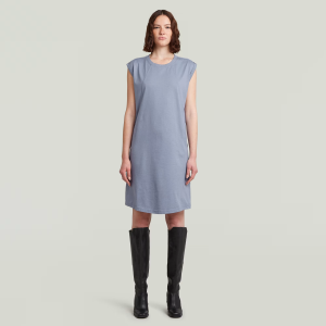 Seam Detail Loose Dress - Light blue - Women, Dresses, G-Star RAW catalog