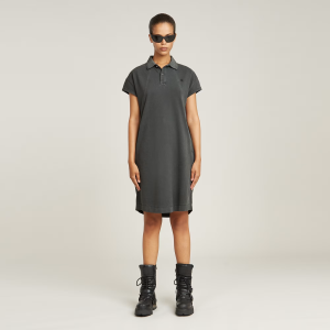 Seam Detail Polo Dress - Black - Women, Dresses, G-Star RAW catalog