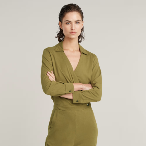 Shirt Jumpsuit - Green - Women, Jumpsuits-Overalls, G-Star RAW catalog