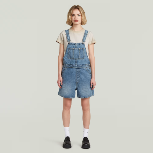 Short Dungaree - Medium blue - Women, Jumpsuits-Overalls, G-Star RAW catalog