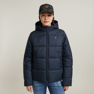 Short Puffer - Dark blue - Women, Jackets and Blazers, G-Star RAW catalog