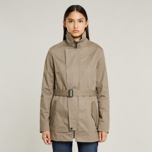 Short Trench Coat - Beige - Women, Jackets and Blazers, G-Star RAW catalog