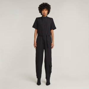 Shortsleeve Workwear Jumpsuit - Black - Women, Jumpsuits-Overalls, G-Star RAW catalog