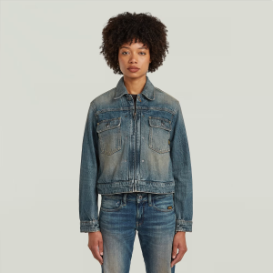 Shrunken Boxy Jacket - Dark blue - Women, Jackets and Blazers, G-Star RAW catalog
