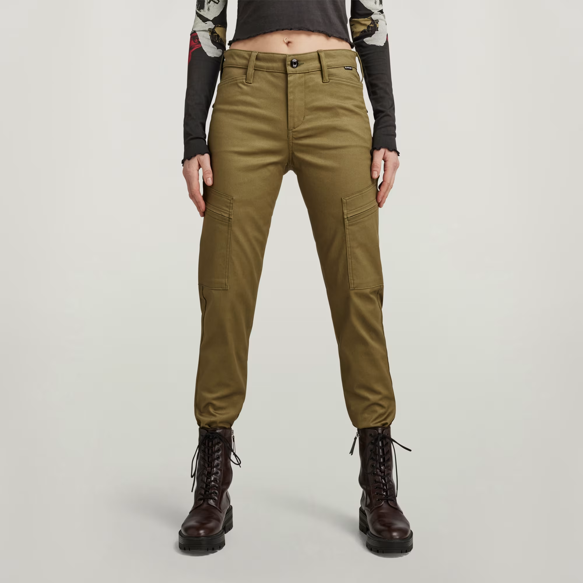 Slim Cargo Pants - Green - Women, Pants, G-Star RAW catalog