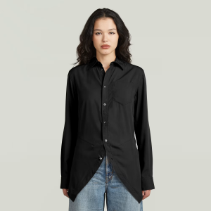 Slim Kick Long Sleeve Shirt - Black - Women, Shirts, G-Star RAW catalog