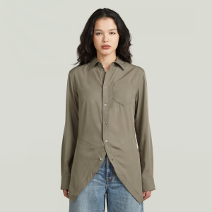 Slim Kick Long Sleeve Shirt - Brown - Women, Shirts, G-Star RAW catalog
