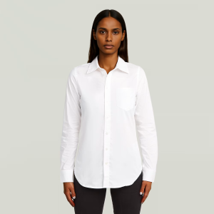 Slim Poplin Long Sleeve Shirt - White - Women, Shirts, G-Star RAW catalog