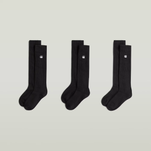 Sloughy Socks 3-Pack - Black - Women, Accessories, G-Star RAW catalog