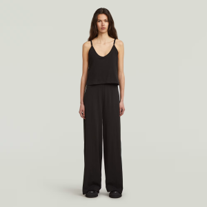Spaghetti Strap Loose Jumpsuit - Black - Women, Jumpsuits-Overalls, G-Star RAW catalog