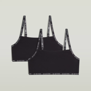 Strappy Bralette 2-Pack - Black - Women, Underwear, G-Star RAW catalog